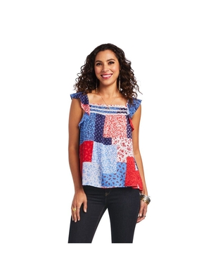 Hauts Ariat Blue Note Tank Multicolore Femme | HTM-36735203