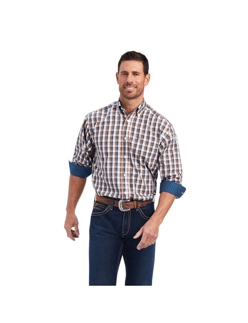 Chemises De Costume Ariat Wrinkle Free Scout Classiche Fit Multicolore Homme | LZH-98686838