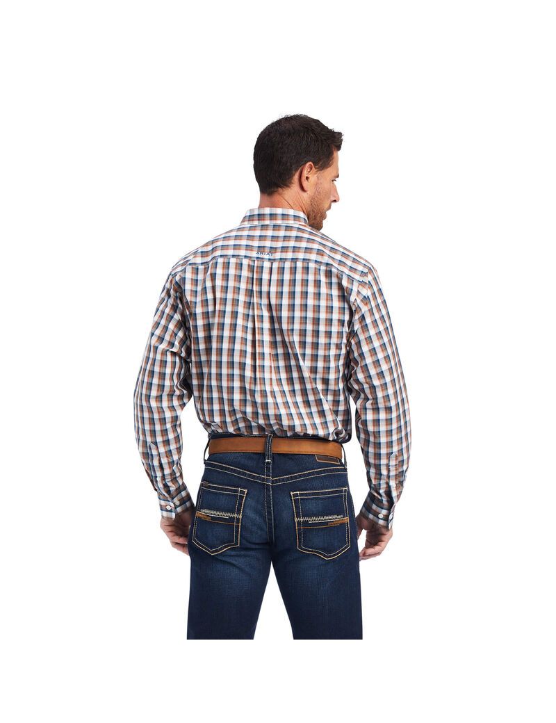 Chemises De Costume Ariat Wrinkle Free Scout Classiche Fit Multicolore Homme | LZH-98686838