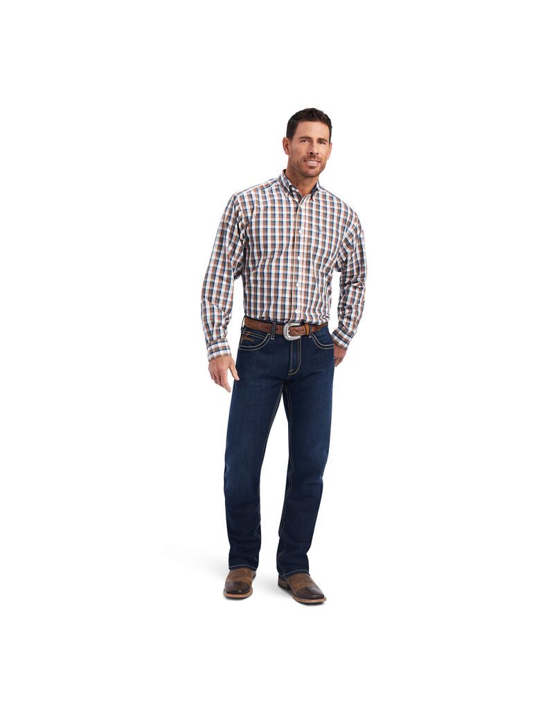 Chemises De Costume Ariat Wrinkle Free Scout Classiche Fit Multicolore Homme | LZH-98686838