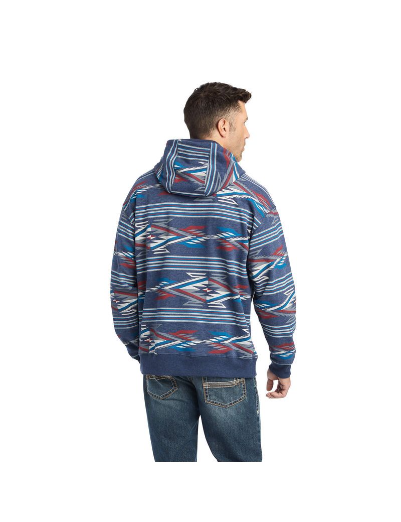 Sweat à Capuche Ariat All-over print Chimayo Multicolore Homme | NYA-48351239