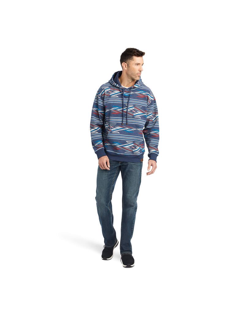 Sweat à Capuche Ariat All-over print Chimayo Multicolore Homme | NYA-48351239