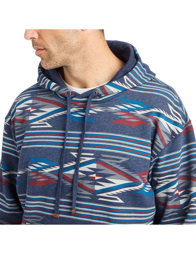 Sweat à Capuche Ariat All-over print Chimayo Multicolore Homme | NYA-48351239