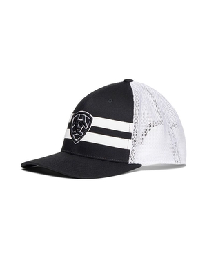 Casquettes Ariat Shield logo Noir Blanche Homme | OEC-91838413