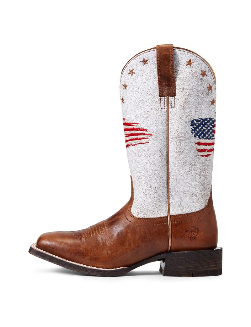 Bottes Western Ariat Circuit Patriot Multicolore Femme | MOL-78044712