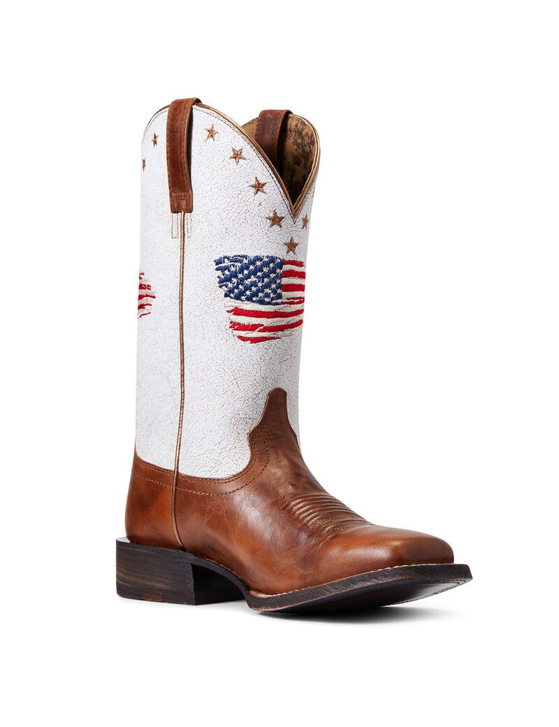 Bottes Western Ariat Circuit Patriot Multicolore Femme | MOL-78044712