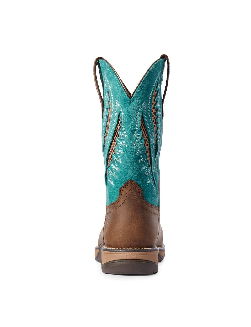 Bottes Western Ariat Anthem Venttek Composite Embout Travail Bleu Royal Chocolat Femme | KNA-66792837