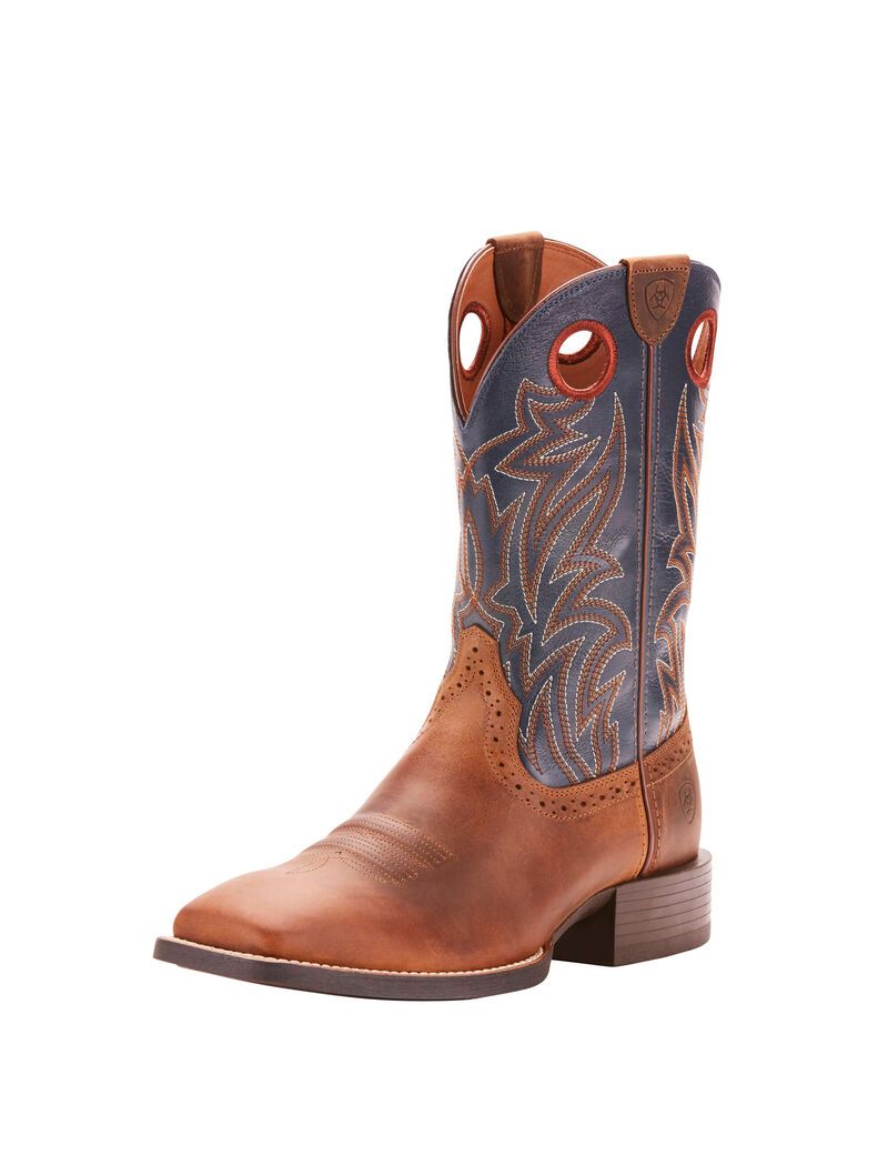 Bottes Western Ariat Sport Sidebet Marron Homme | RHD-92487467