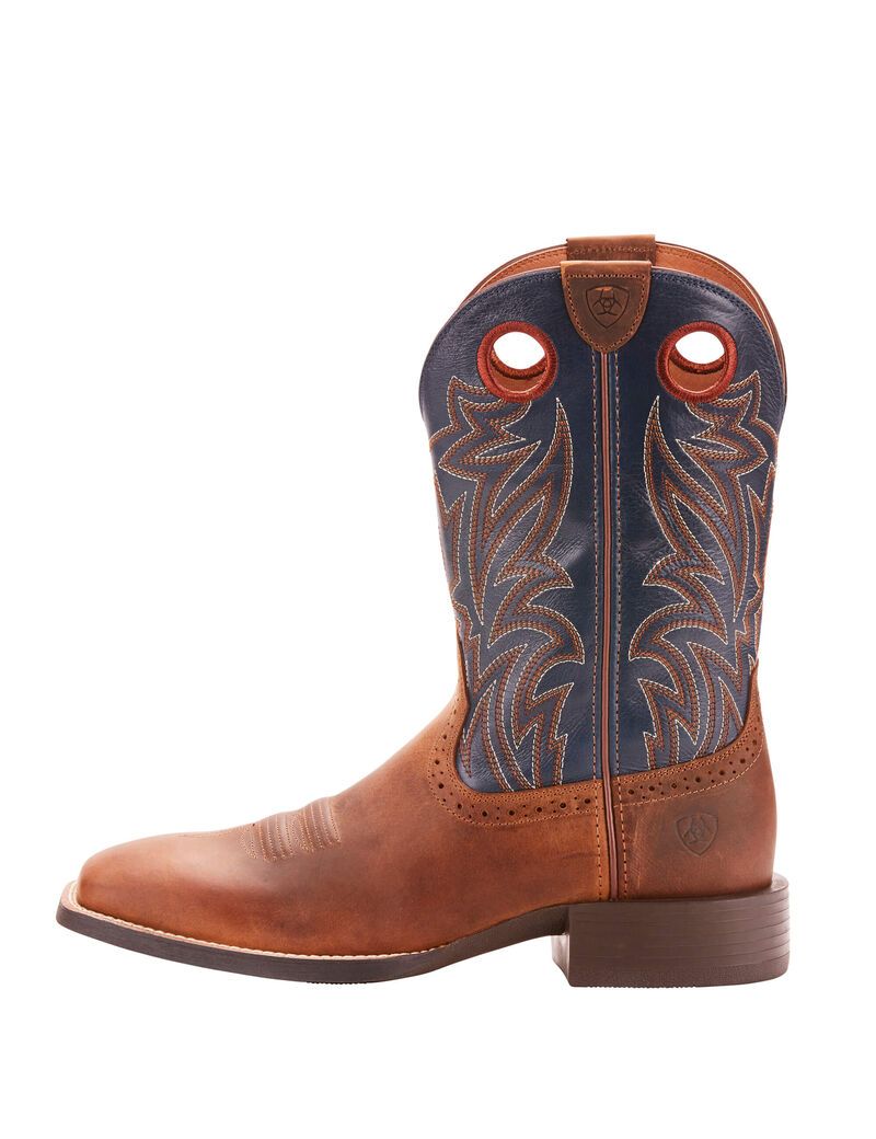 Bottes Western Ariat Sport Sidebet Marron Homme | RHD-92487467