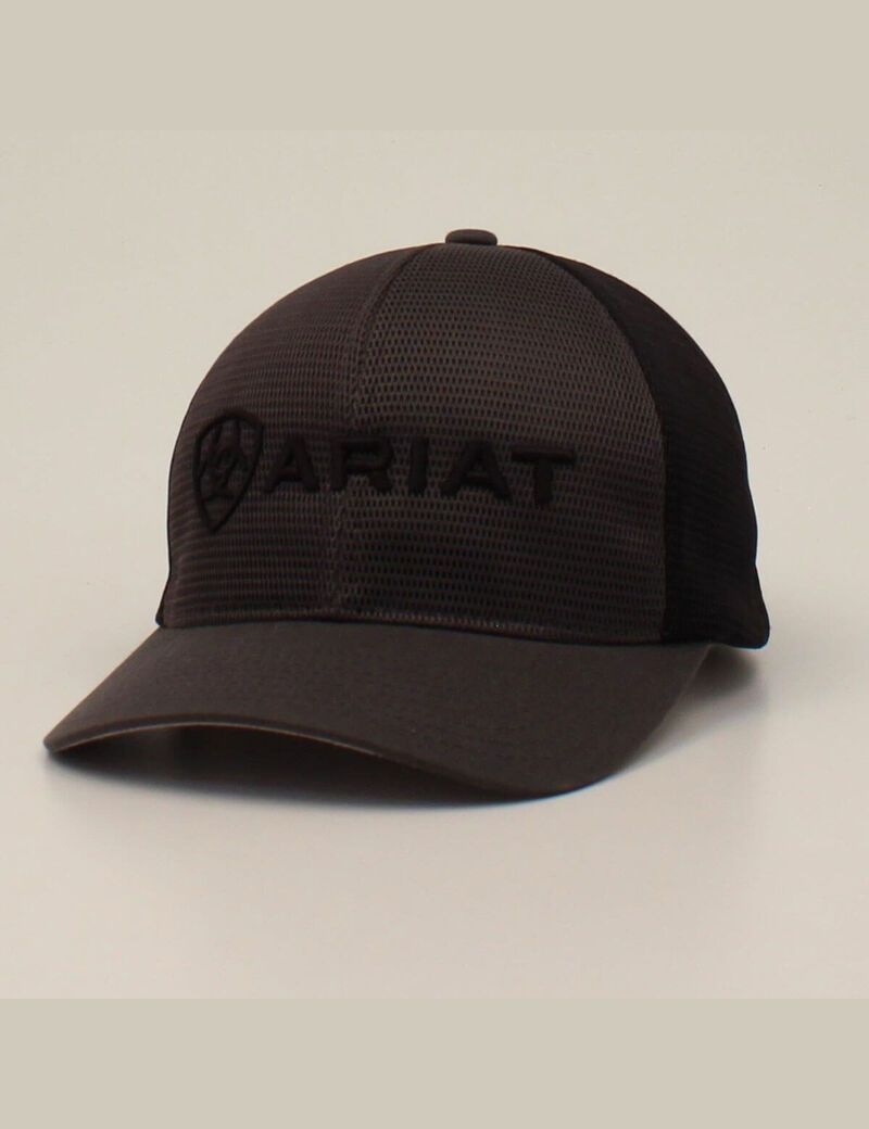 Casquettes Ariat Large embossed lgoo mash Noir Homme | IZM-08316983