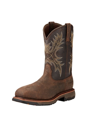 Bottes Imperméables Ariat WorkHog Composite Embout Travail Marron Homme | SLU-63523037