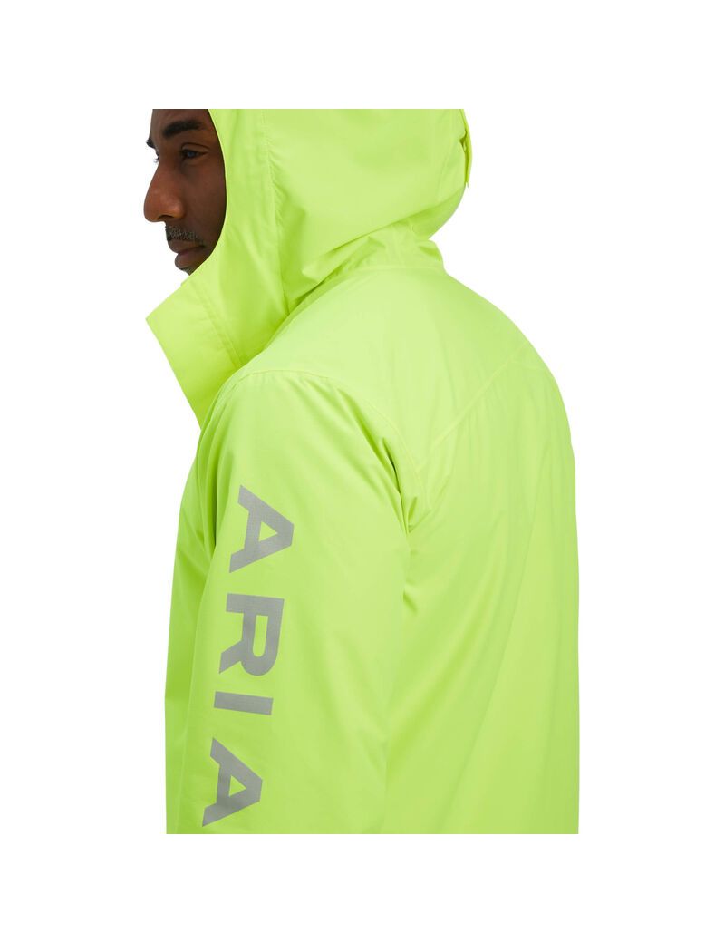 Vestes Ariat Rebar Stormshell Logo Imperméables Jaune Homme | YXI-73060617