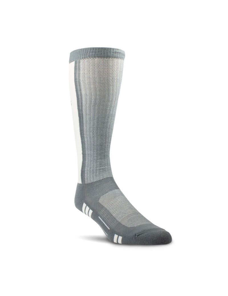 Chaussettes Ariat VentTEK Over the Calf Performance 2PCS Grise Homme | QHV-97641838