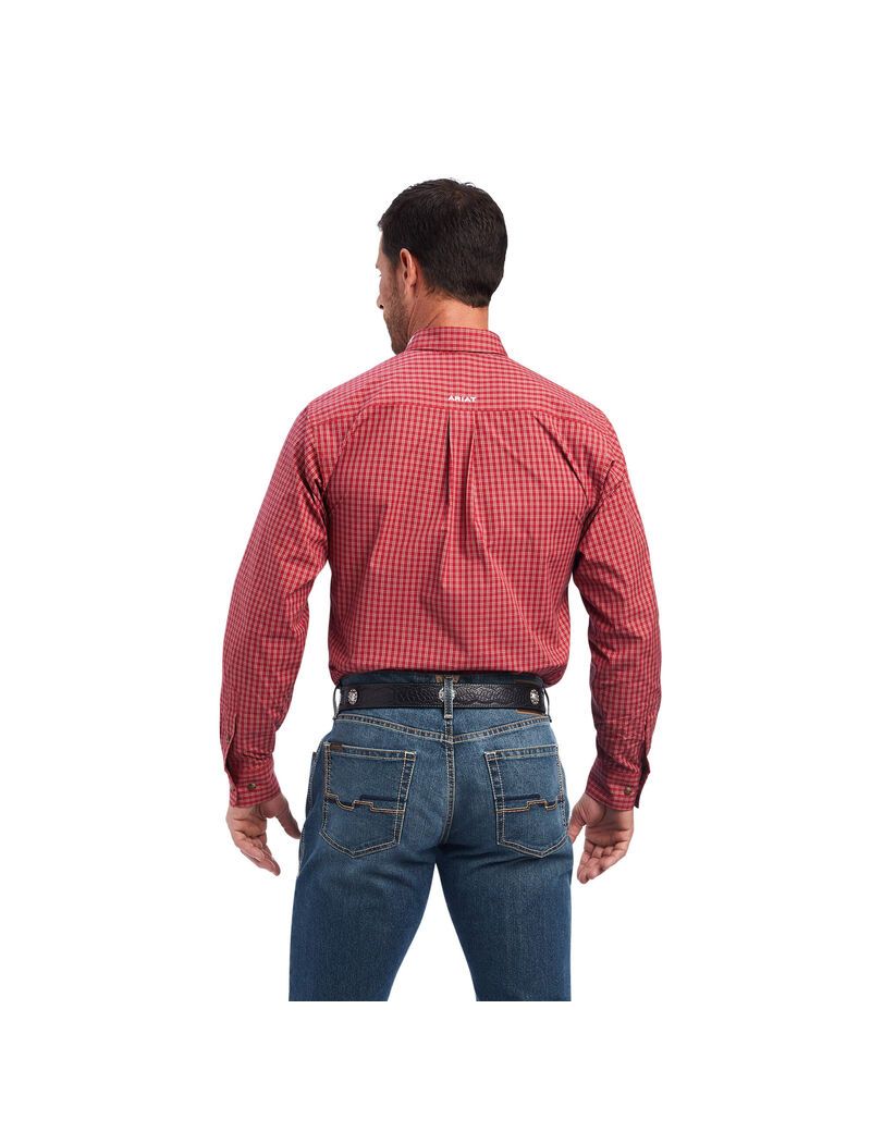 Chemises De Costume Ariat Pro Series Norwell Fitted Rouge Homme | MMZ-55353108