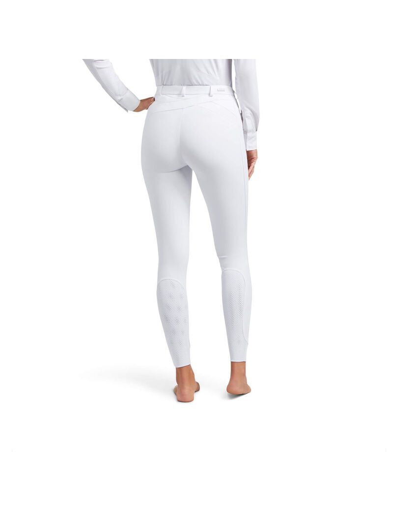 Pantalon Ariat Triton Grip Knee Patch Breech Blanche Femme | OWD-14482409