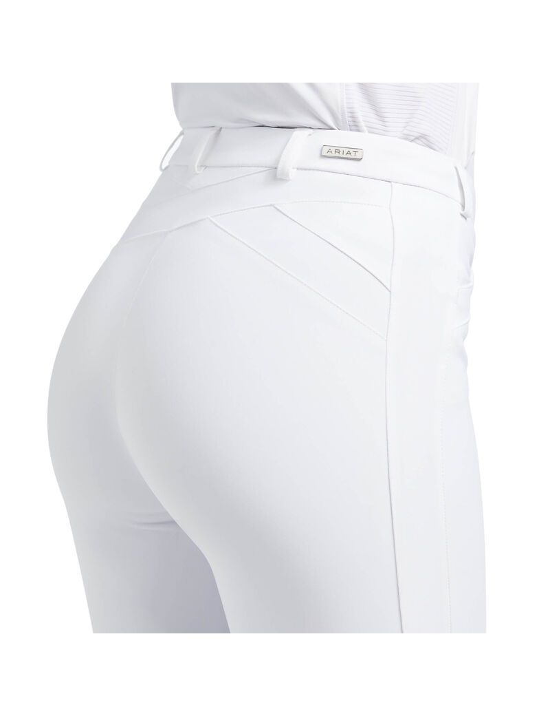 Pantalon Ariat Triton Grip Knee Patch Breech Blanche Femme | OWD-14482409