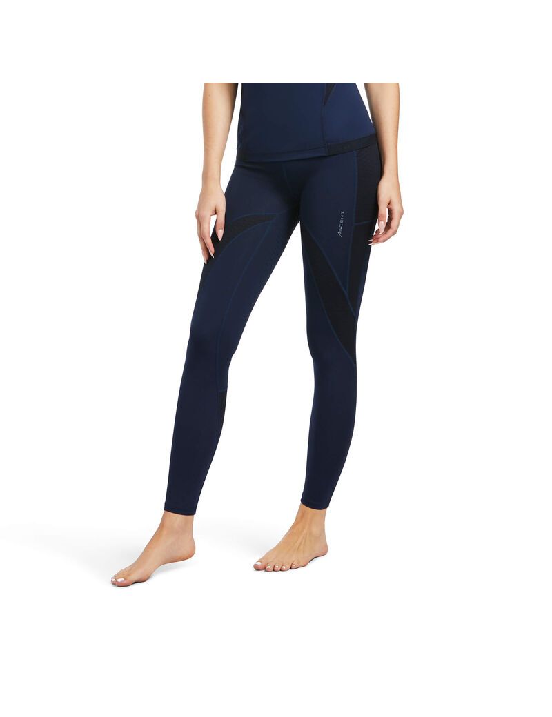 Collant Ariat Ascent Half Grip Bleu Marine Femme | DVA-44103279