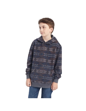 Chandails Ariat Printed Overdyed Washed Bleu Enfant | MOE-89376742