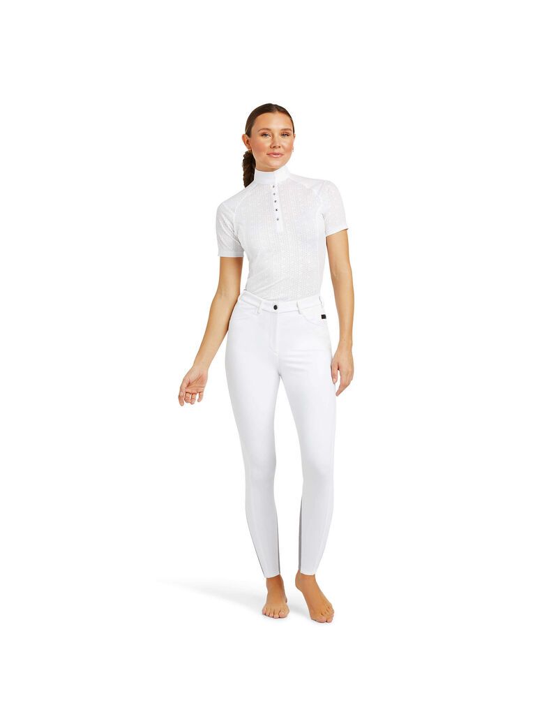 Pantalon Ariat Speranza Knee Patch Breech Blanche Femme | KUS-55398414