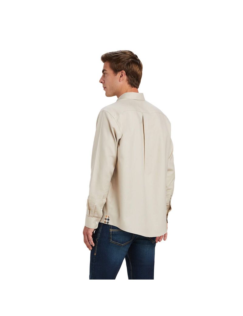 Chemises De Costume Ariat Clement Beige Homme | HTO-53722980