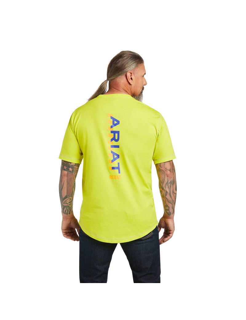 Vêtements De Travail Ariat Rebar Workman Logo T Shirts Multicolore Homme | DJI-50984219