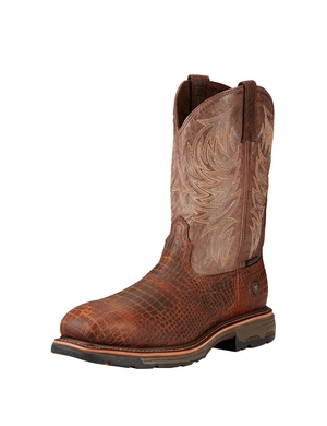 Bottes de Travail Ariat WorkHog Composite Embout Marron Homme | OUN-28209988