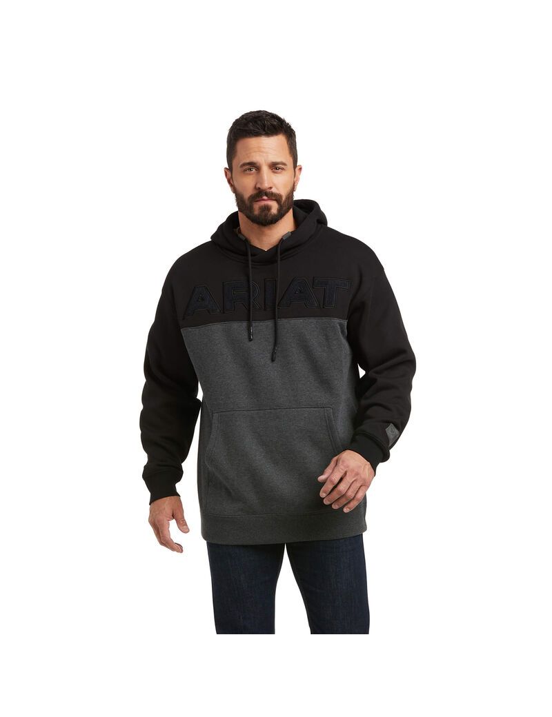 Sweat à Capuche Ariat Lifted Sweatshirt Noir Homme | QGD-64630992