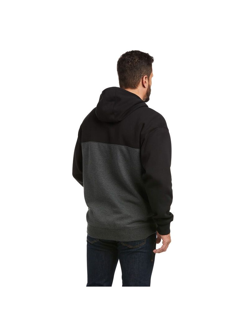 Sweat à Capuche Ariat Lifted Sweatshirt Noir Homme | QGD-64630992