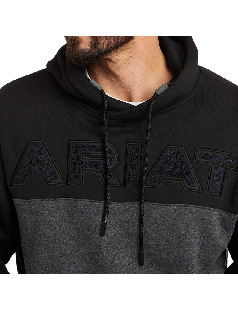 Sweat à Capuche Ariat Lifted Sweatshirt Noir Homme | QGD-64630992