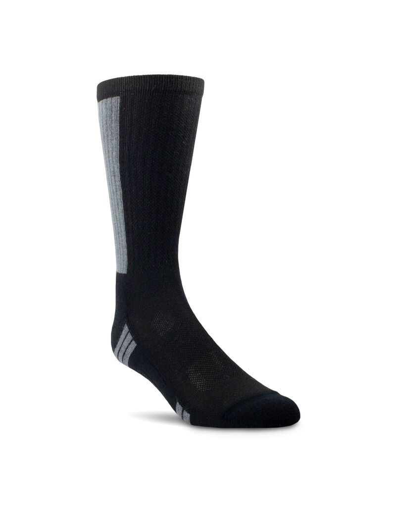 Chaussettes Ariat VentTEK Mid Calf Performance 2PCS Noir Homme | AHM-83611789