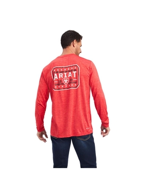 T Shirts Ariat Charger 93 Liberty Rouge Homme | HME-26161754