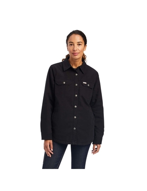 Vêtements De Travail Ariat Rebar Classiche Tela Shirts Jackets Noir Femme | GUJ-43605716