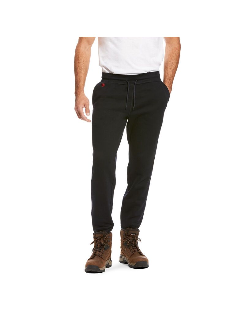 Pantalon Ariat FR Travail Sweatpants Noir Homme | KLQ-54438163