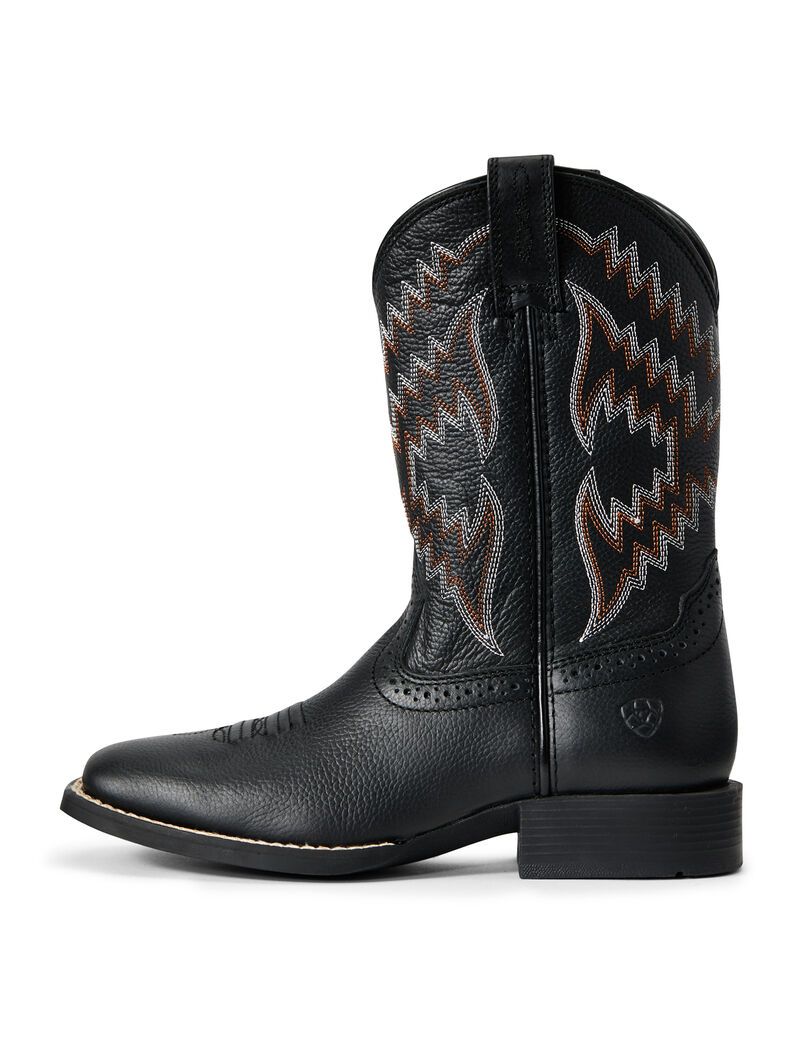 Bottes Western Ariat Tycoon Noir Enfant | VVQ-14451092