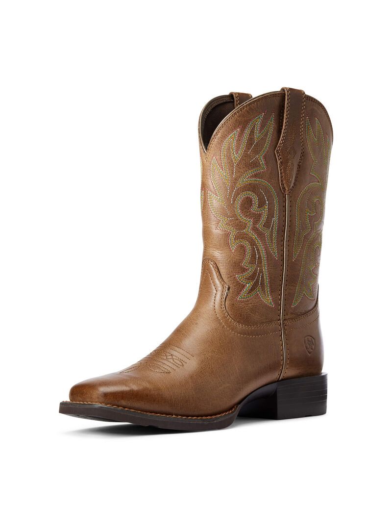 Bottes Western Ariat Cattle Drive Marron Femme | BND-78741653