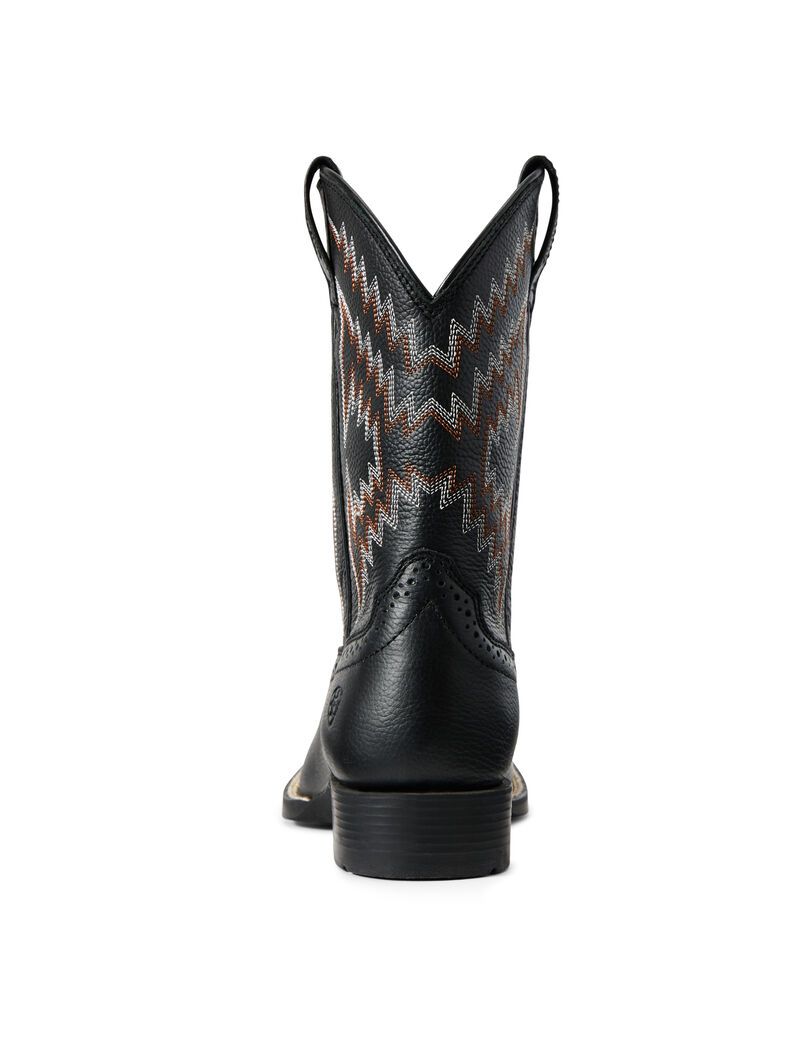 Bottes Western Ariat Tycoon Noir Enfant | VVQ-14451092