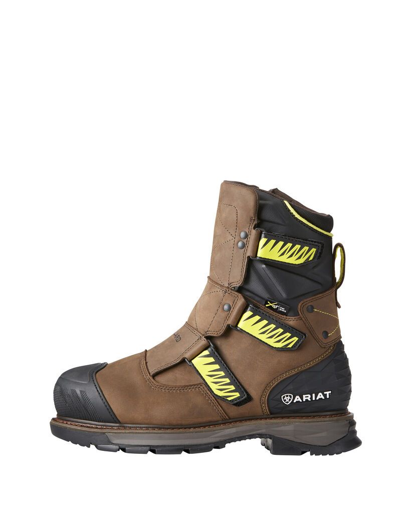 Bottes Imperméables Ariat Catalyst VX 8' MetGuard Composite Embout Travail Marron Homme | WHG-21513167