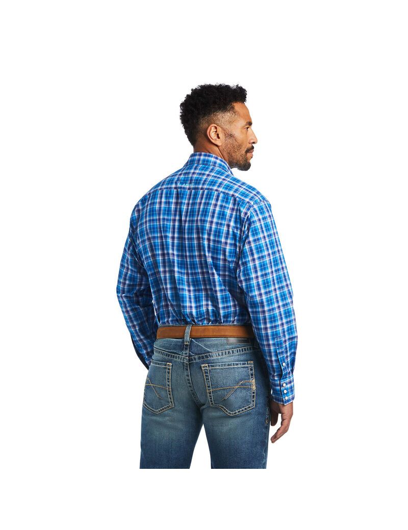 Chemises De Costume Ariat Pro Series Mason Classiche Fit Bleu Homme | WNG-05477210