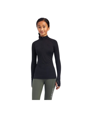 Hauts Ariat Lowell 2.0 1/4 Zip Noir Enfant | MPX-16726643