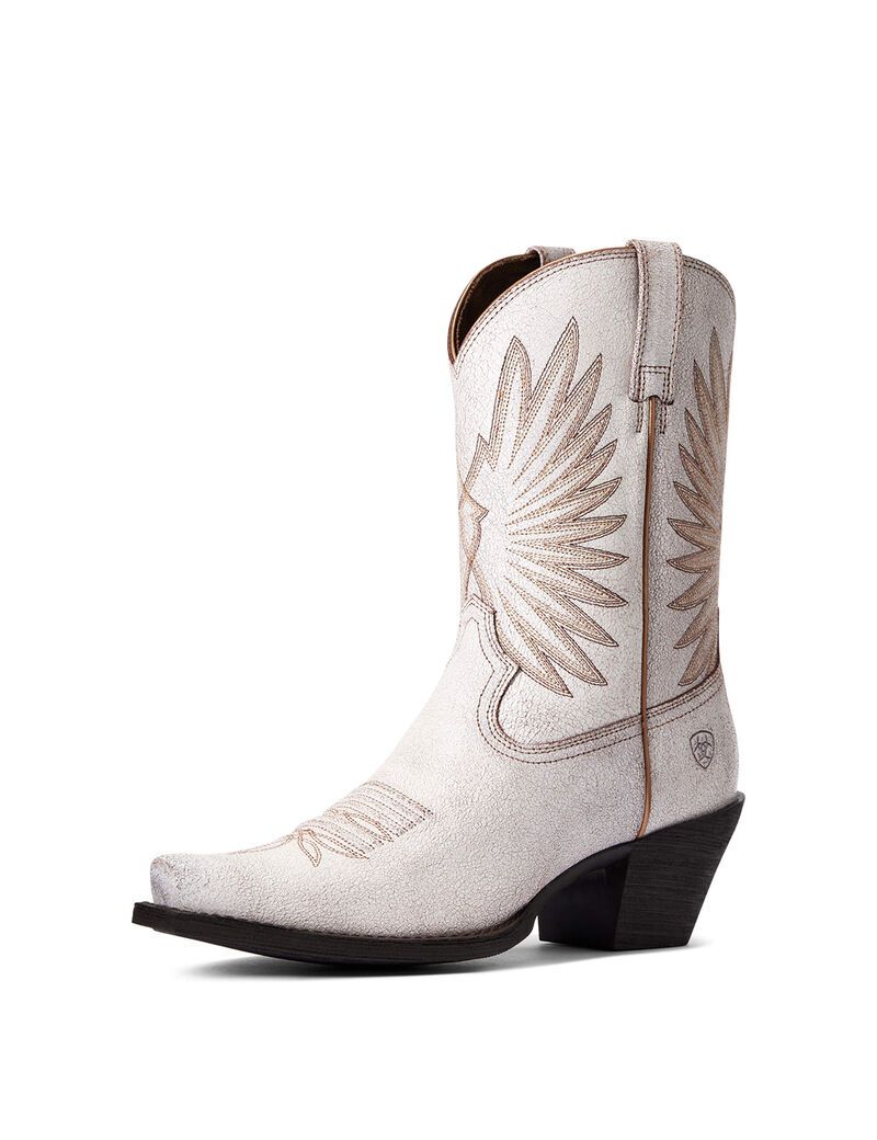 Bottines Ariat Goldie Western Blanche Femme | VWW-82214493