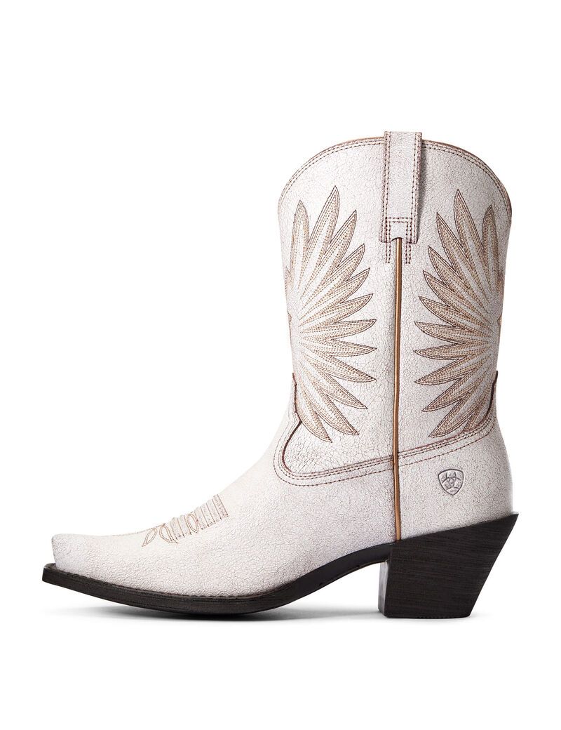 Bottines Ariat Goldie Western Blanche Femme | VWW-82214493