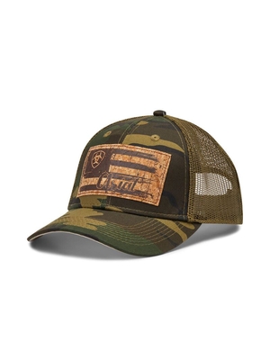 Casquettes Ariat Flag Patch Camouflage Femme | VHE-48866514