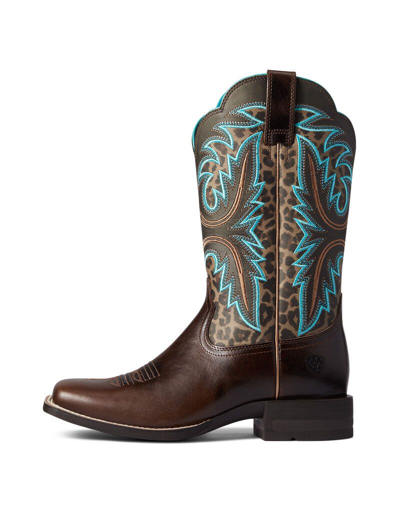 Bottes Western Ariat Lonestar Chocolat Femme | XRH-68657358