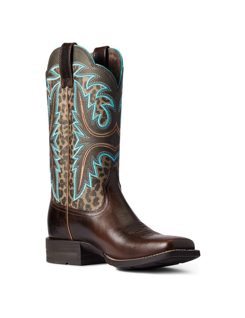 Bottes Western Ariat Lonestar Chocolat Femme | XRH-68657358