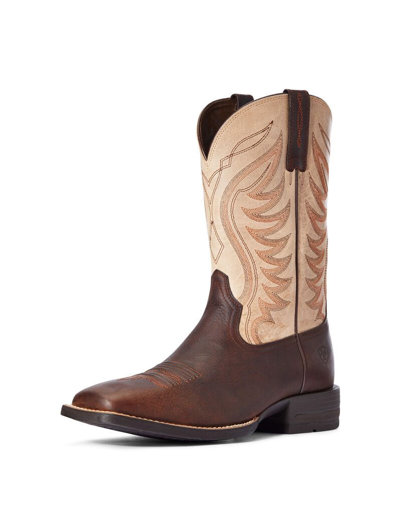 Bottes Western Ariat Amos Marron Homme | IDB-35944035