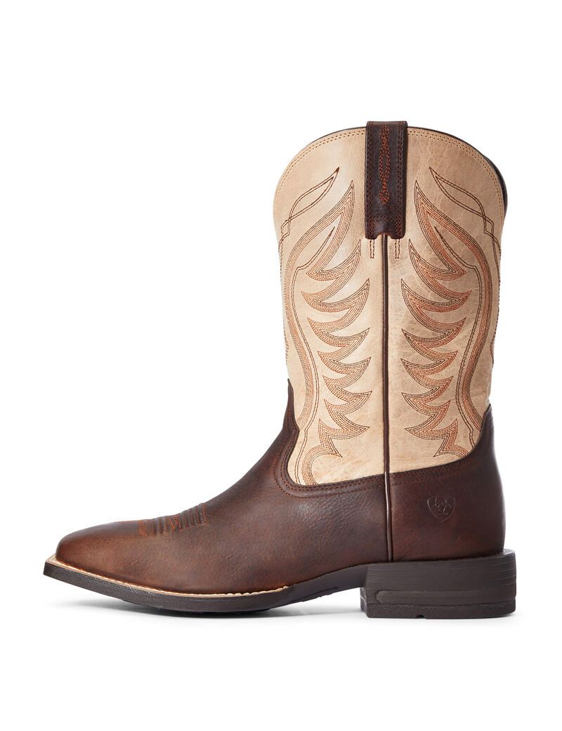 Bottes Western Ariat Amos Marron Homme | IDB-35944035