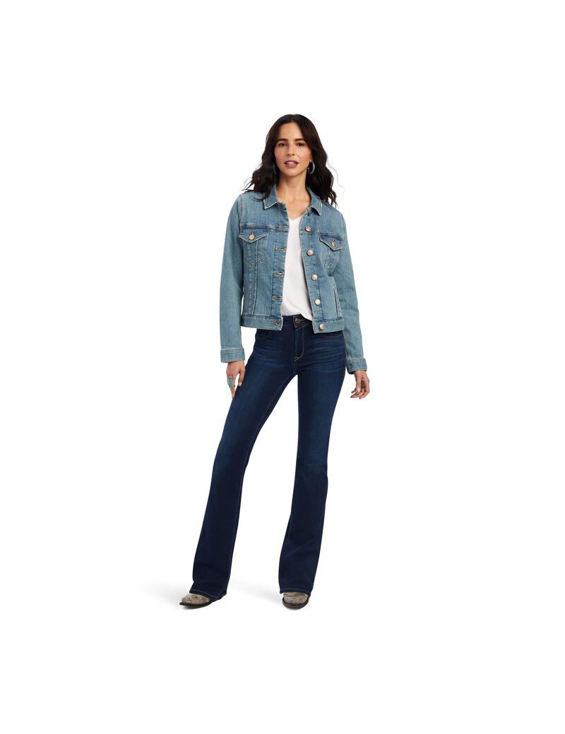 Vestes Ariat Denim Multicolore Femme | XIC-88003547