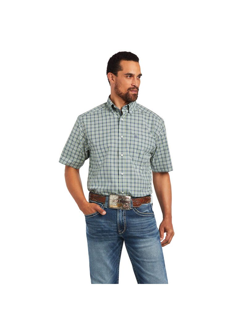 Chemises De Costume Ariat Pro Series Barrett Classiche Fit Vert Homme | BJW-54583114