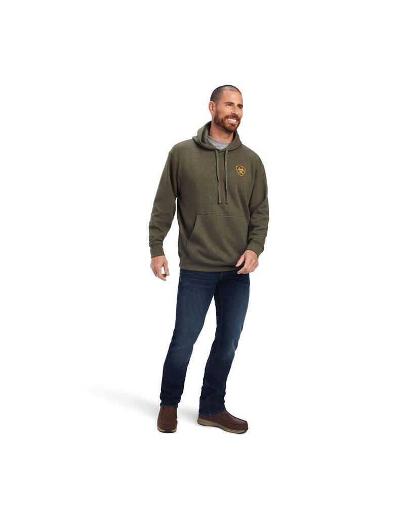 Sweats Ariat Devotion Eagle Vert Olive Homme | YQN-14664148