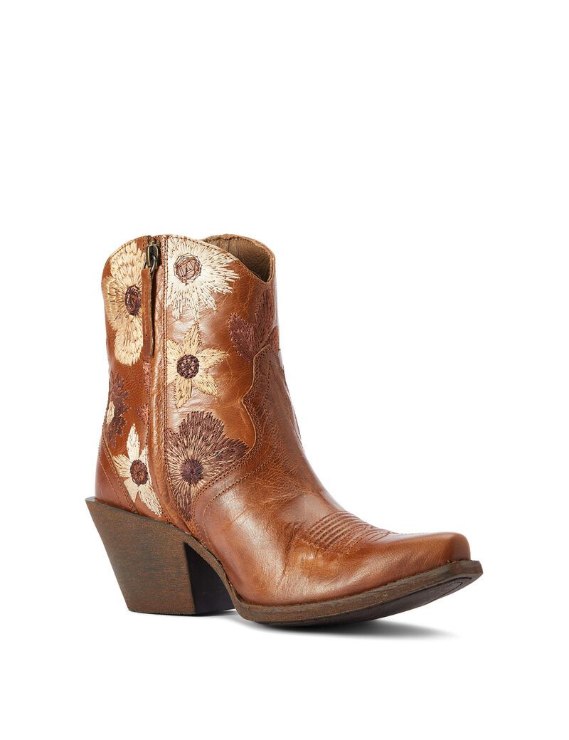 Bottes Western Ariat Florence Marron Femme | LZS-28773556